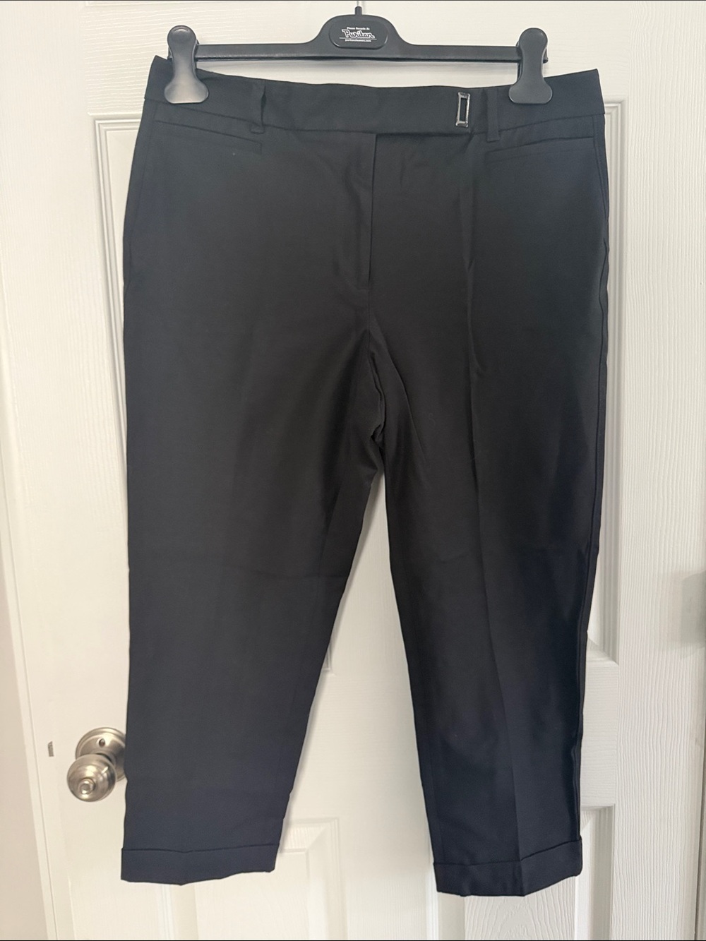 WHBM Women’s the slim crop Dress Pants in black